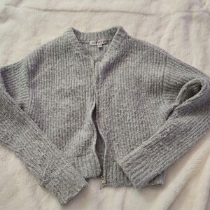 Madden Girl Women's Light Gray Cardigan